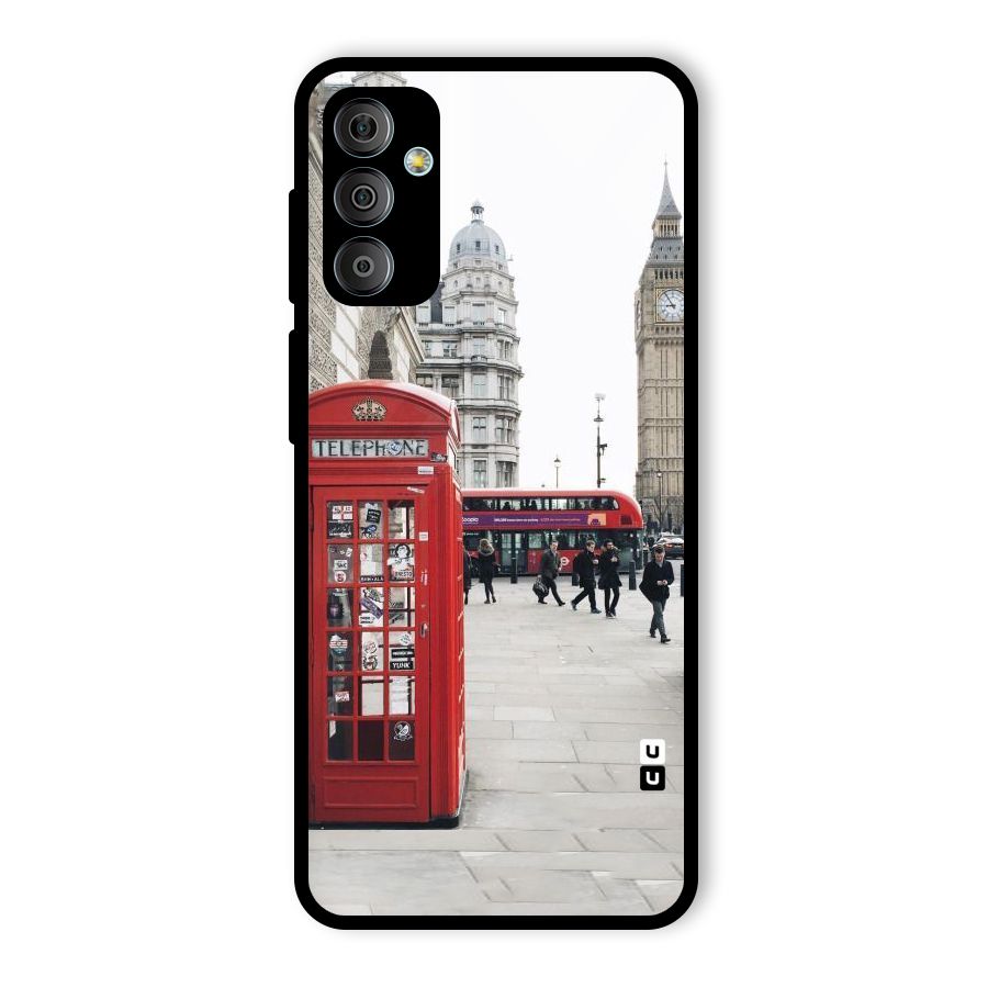 Booth In Red Glass Back Case for Galaxy F23