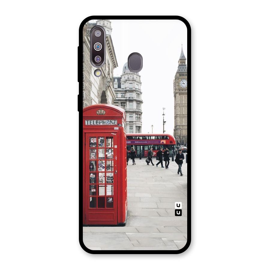 Booth In Red Glass Back Case for Galaxy M30