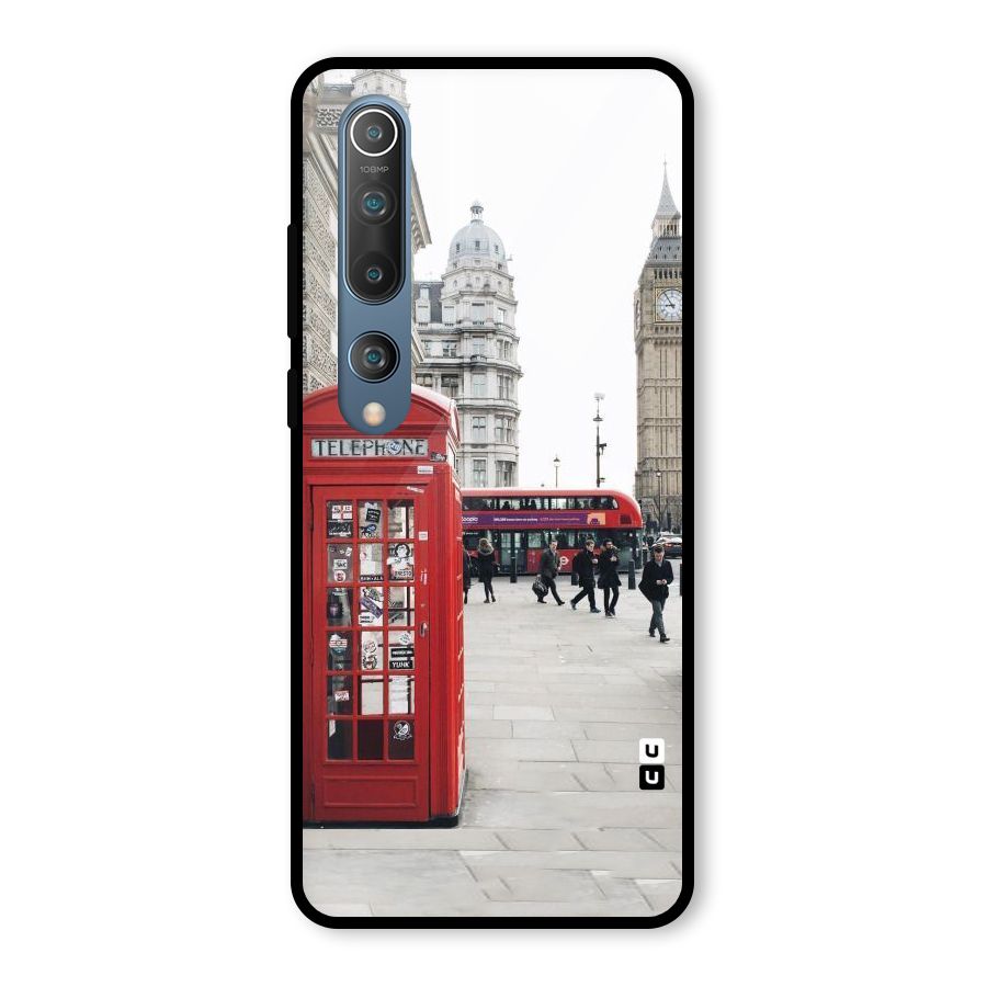 Booth In Red Glass Back Case for Mi 10