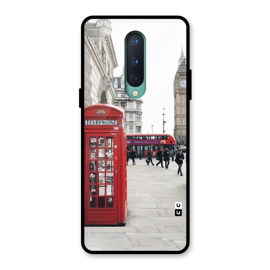 Booth In Red Glass Back Case for OnePlus 8