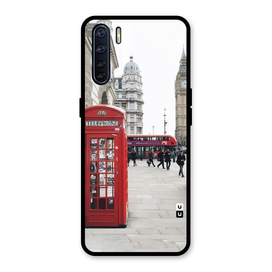 Booth In Red Glass Back Case for Oppo F15