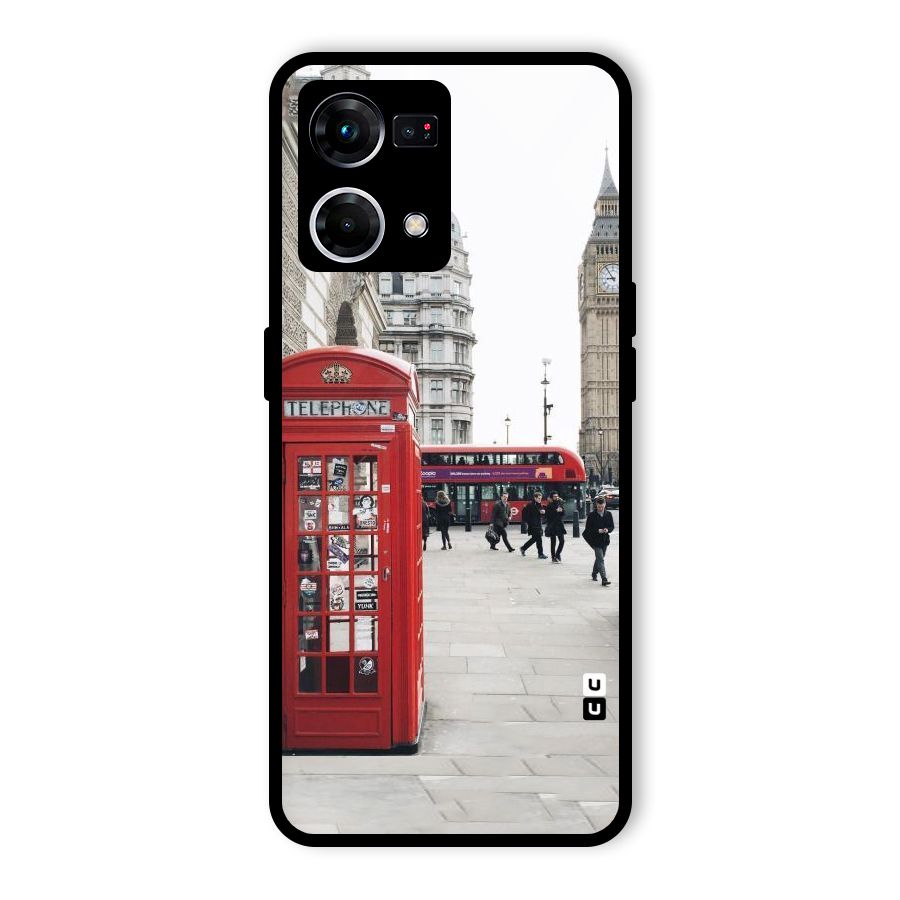 Booth In Red Glass Back Case for Oppo F21s Pro 4G