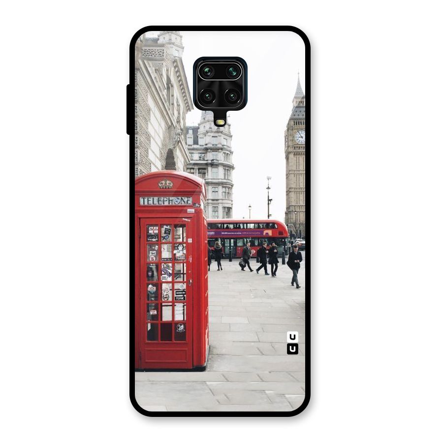 Booth In Red Glass Back Case for Redmi Note 9 Pro