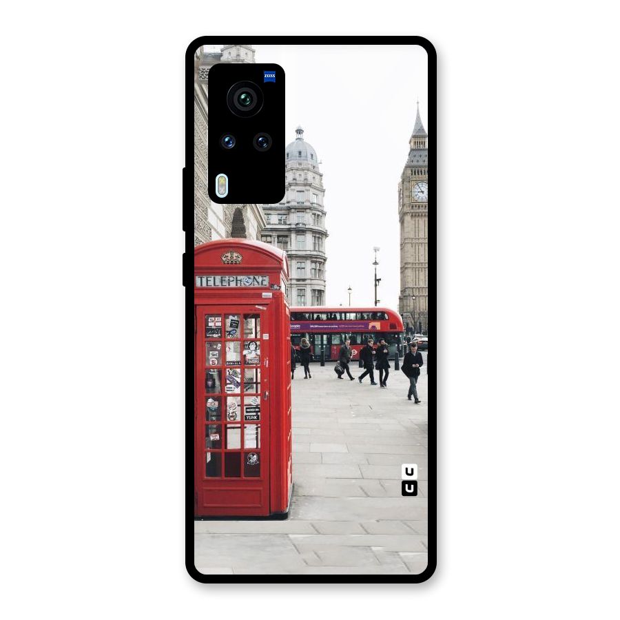 Booth In Red Glass Back Case for Vivo X60 Pro