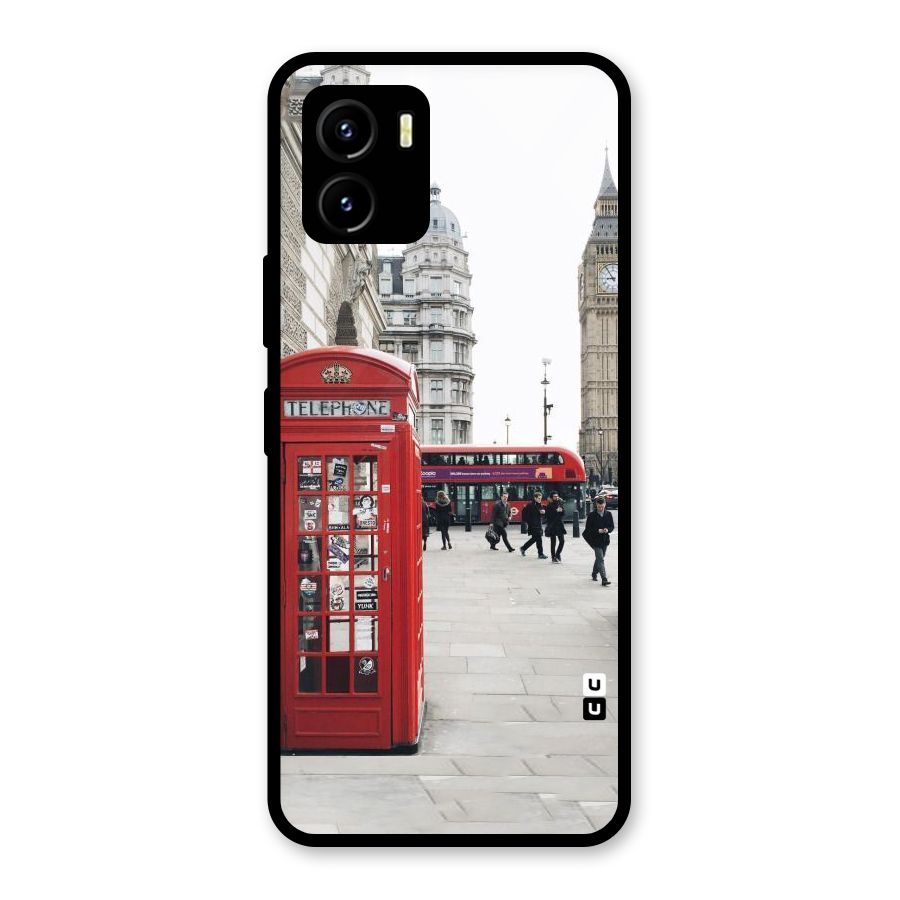 Booth In Red Glass Back Case for Vivo Y15s