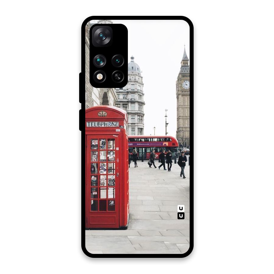 Booth In Red Glass Back Case for Xiaomi 11i HyperCharge 5G