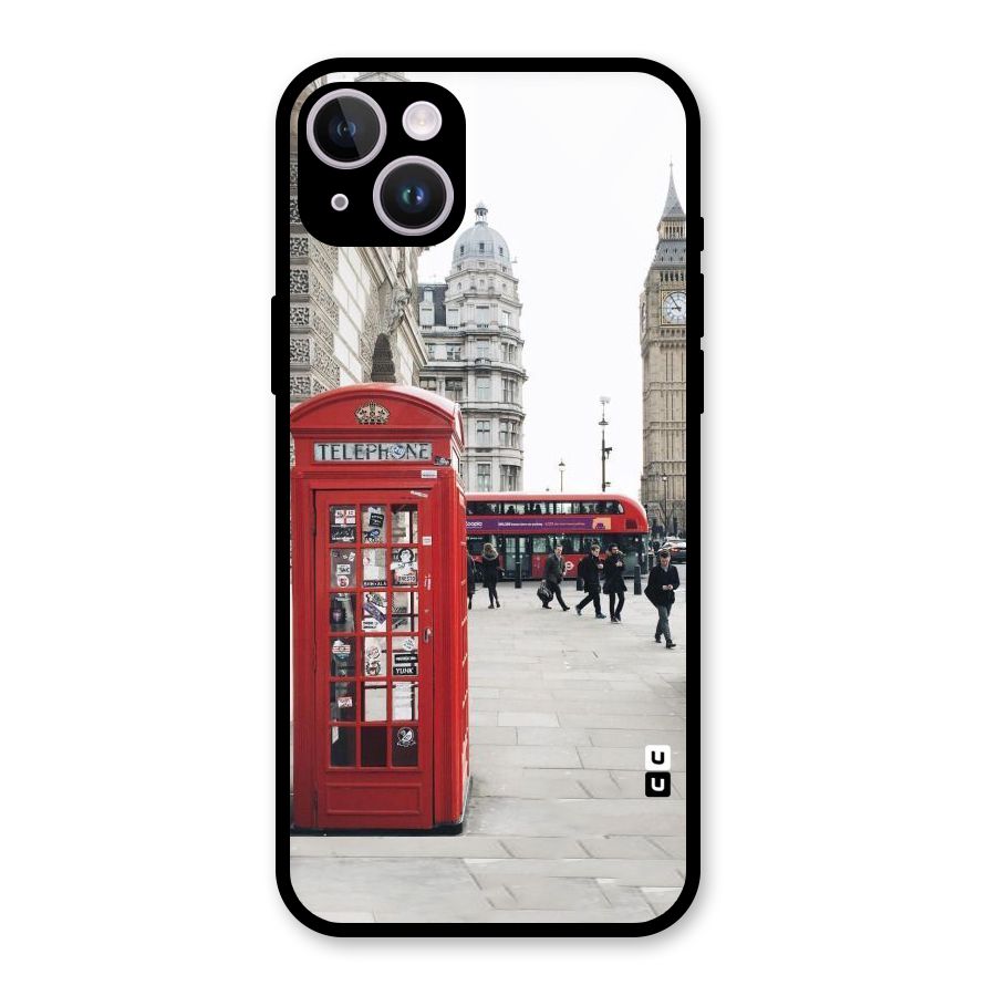 Booth In Red Glass Back Case for iPhone 14 Plus