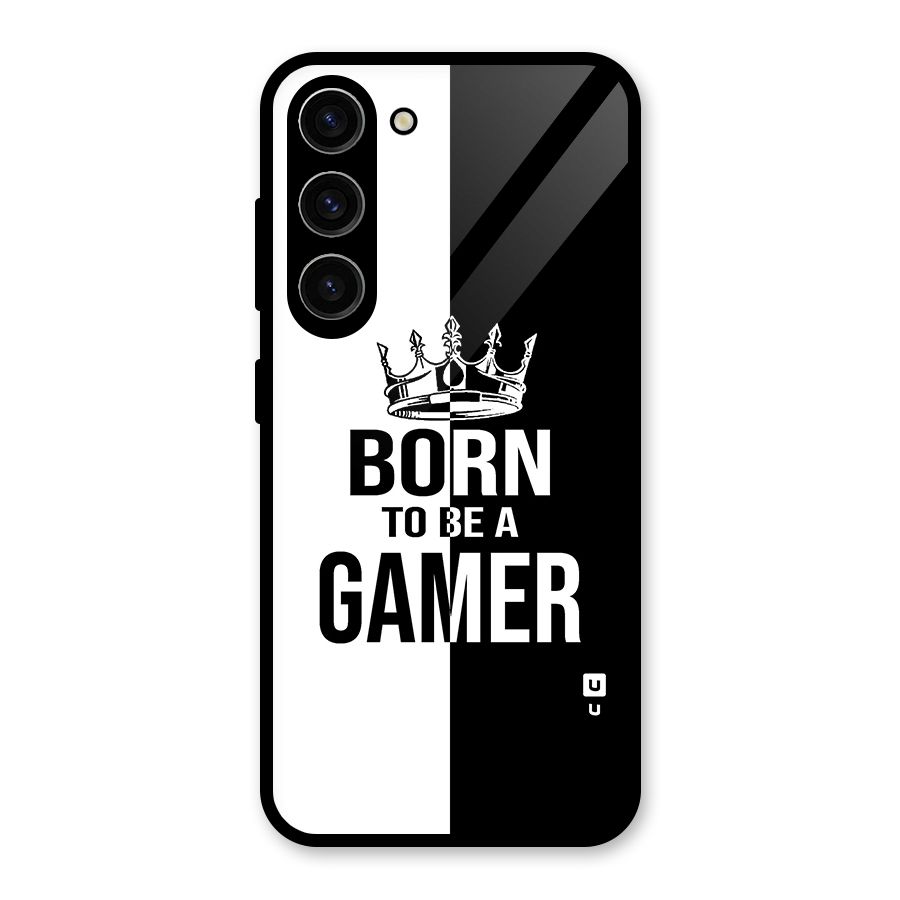 Born To Be Gamer Glass Back Case for Galaxy S23
