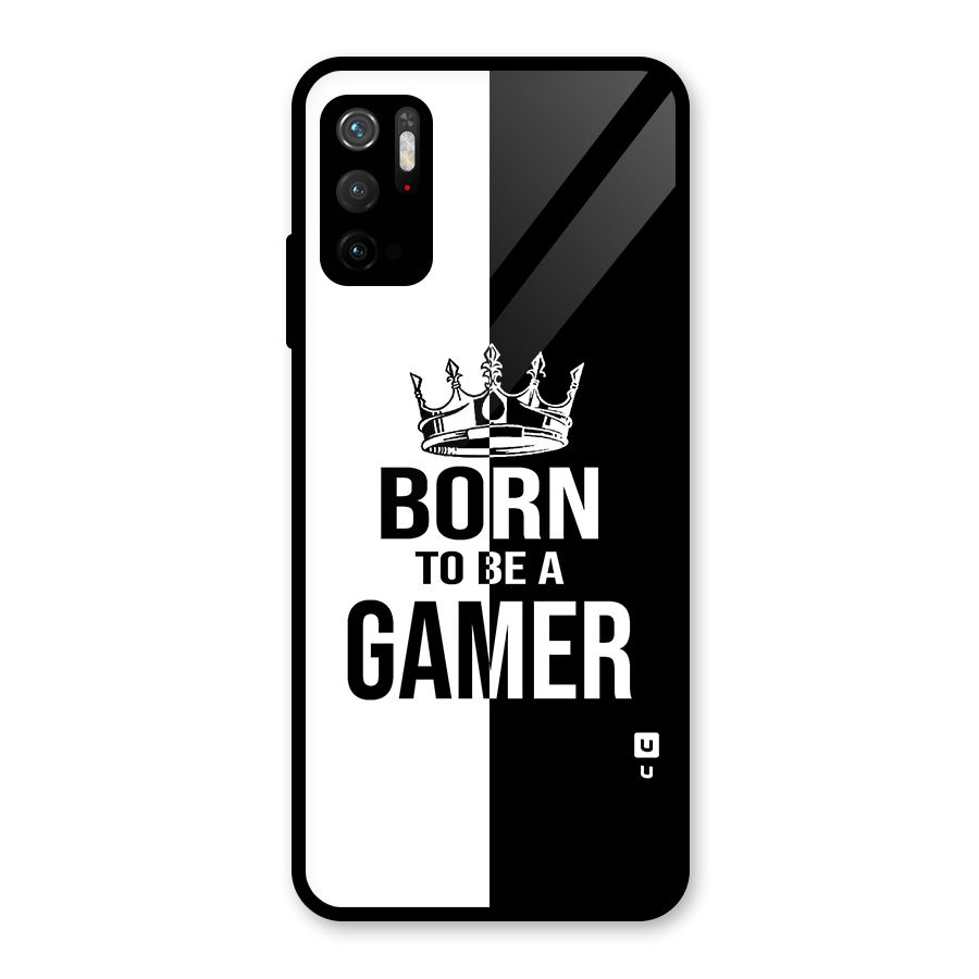 Born To Be Gamer Glass Back Case for Poco M3 Pro 5G