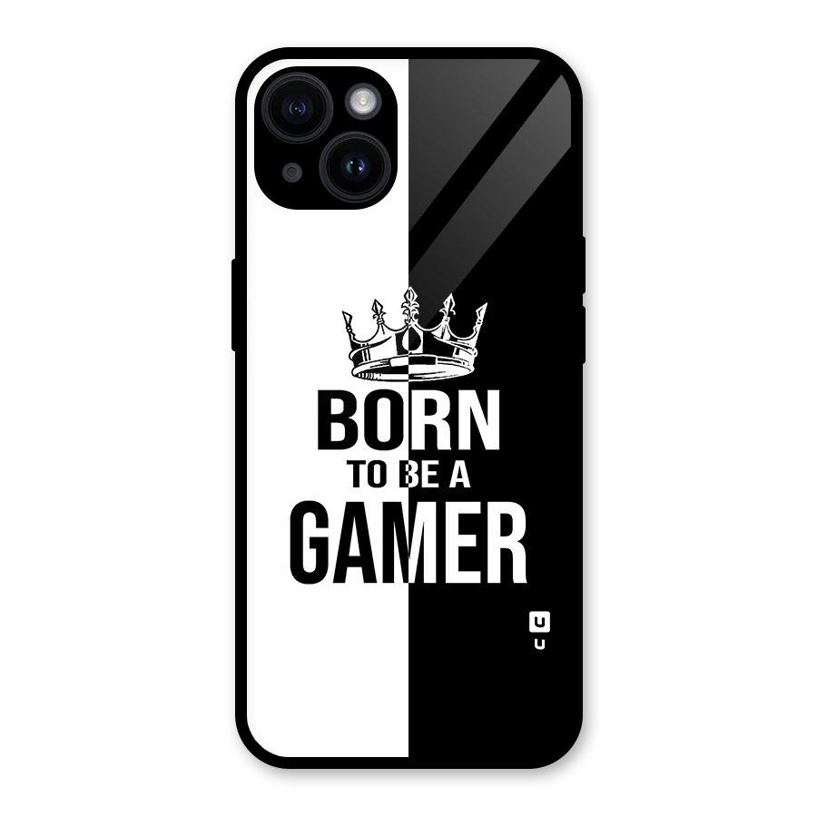 Born To Be Gamer Glass Back Case for iPhone 14