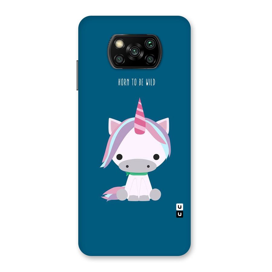 Born Wild Unicorn Back Case for Poco X3