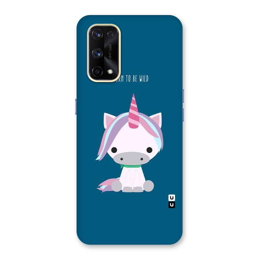 Born Wild Unicorn Glass Back Case for Realme X7 Pro