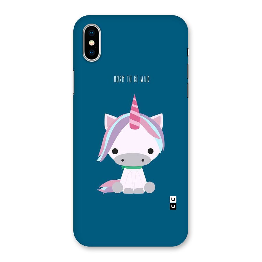Born Wild Unicorn Back Case for iPhone X