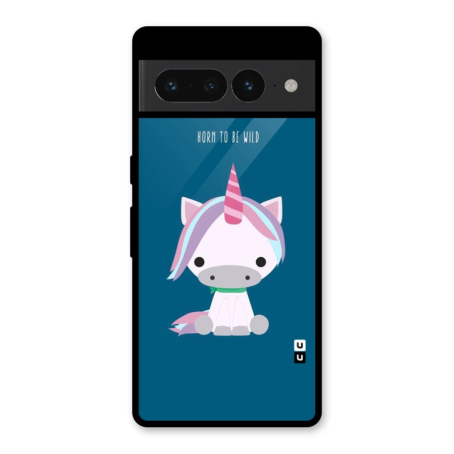 Born Wild Unicorn Glass Back Case for Google Pixel 7 Pro