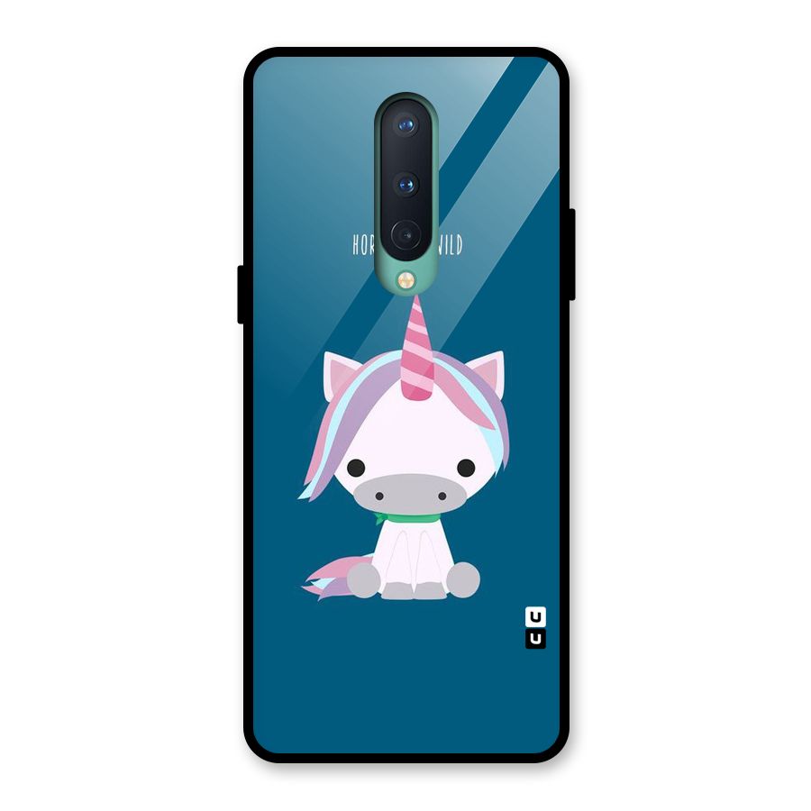 Born Wild Unicorn Glass Back Case for OnePlus 8
