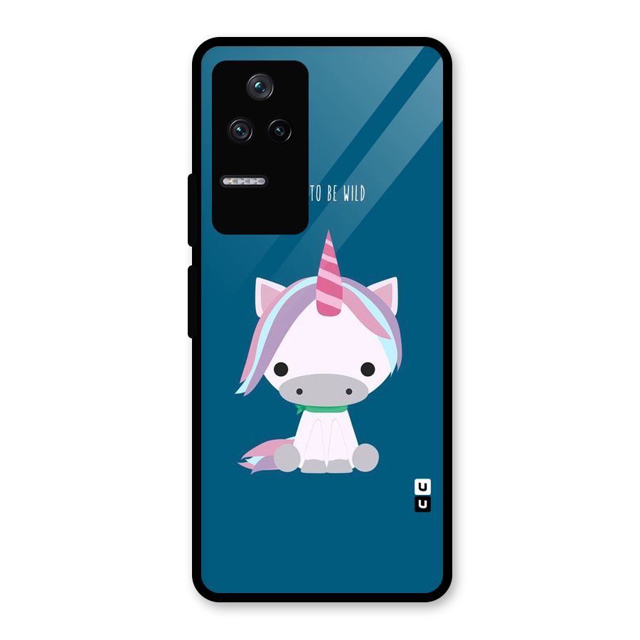 Born Wild Unicorn Glass Back Case for Poco F4 5G