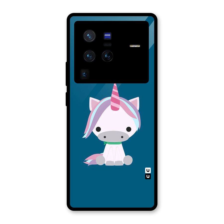 Born Wild Unicorn Glass Back Case for Vivo X80 Pro