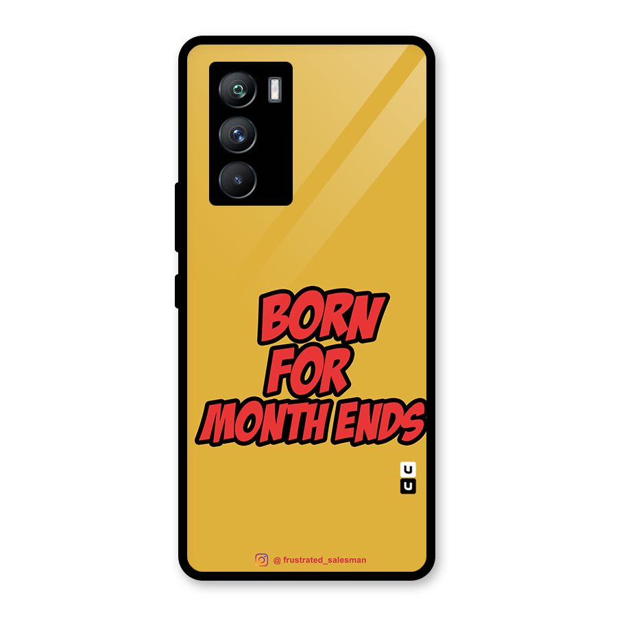 Born for Month Ends Mustard Yellow Glass Back Case for Vivo iQOO 9 SE