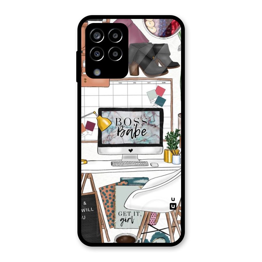 Boss Babe Glass Back Case for Galaxy M33