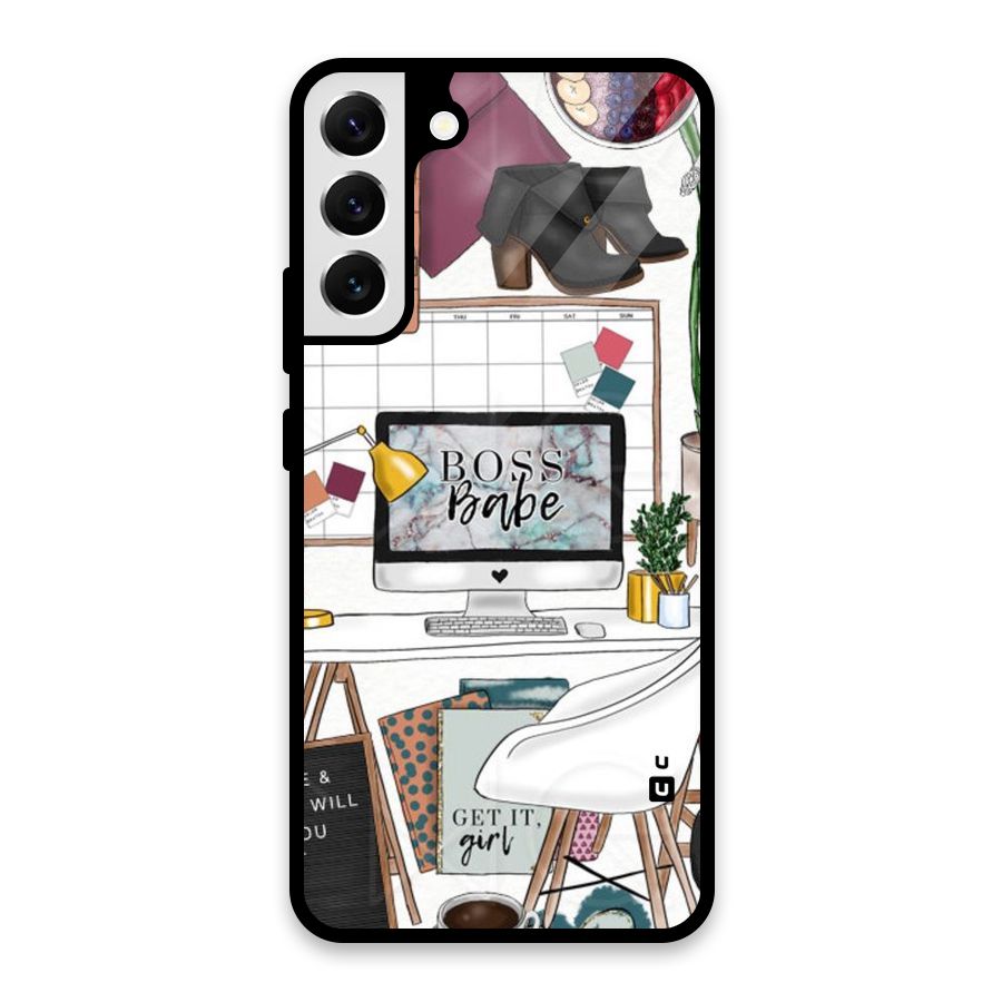 Boss Babe Glass Back Case for Galaxy S22 Plus 5G