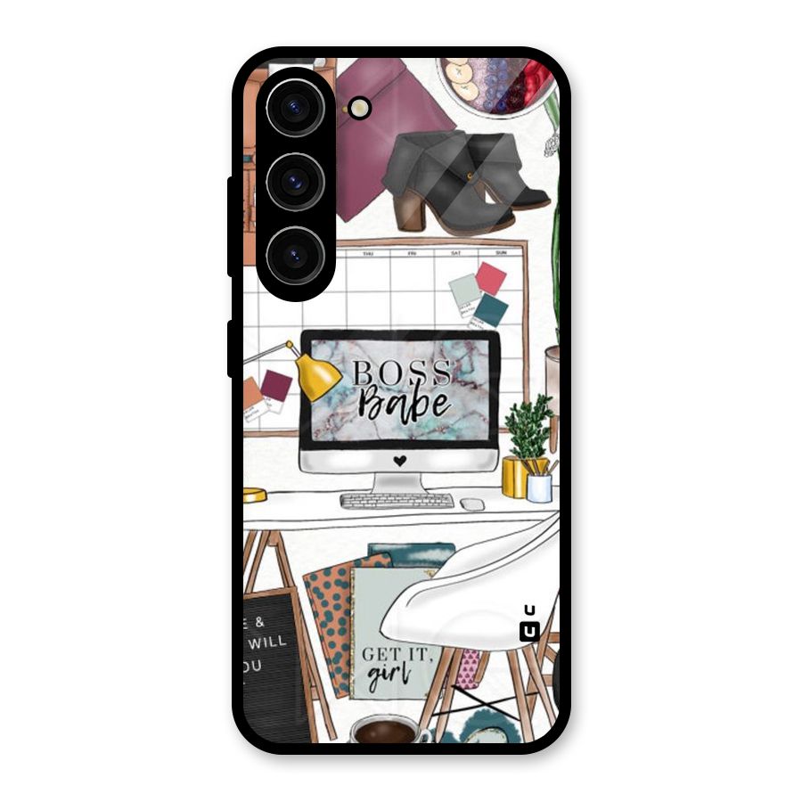 Boss Babe Glass Back Case for Galaxy S23