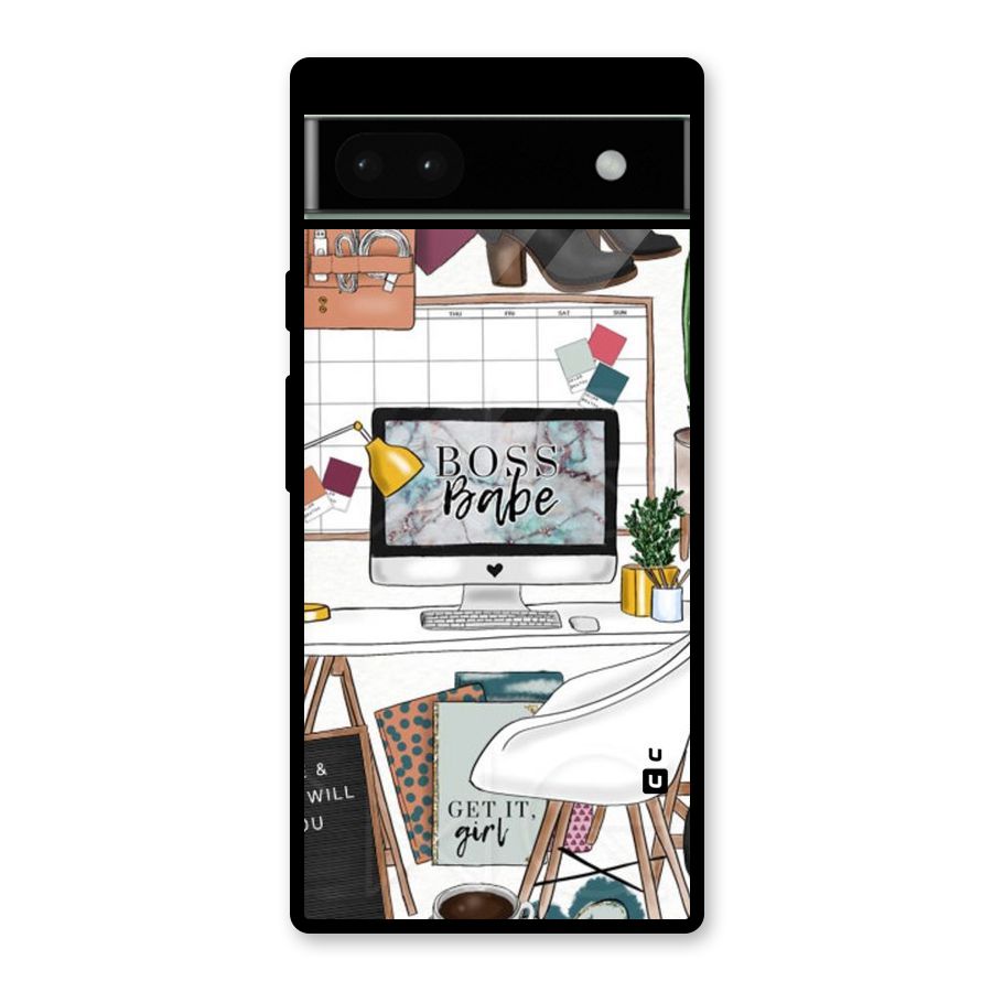 Boss Babe Glass Back Case for Google Pixel 6a