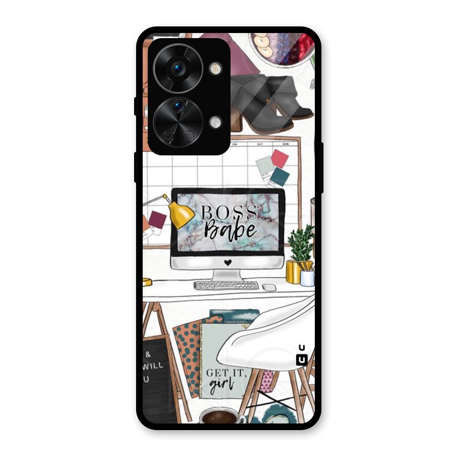 Boss Babe Glass Back Case for OnePlus Nord 2T