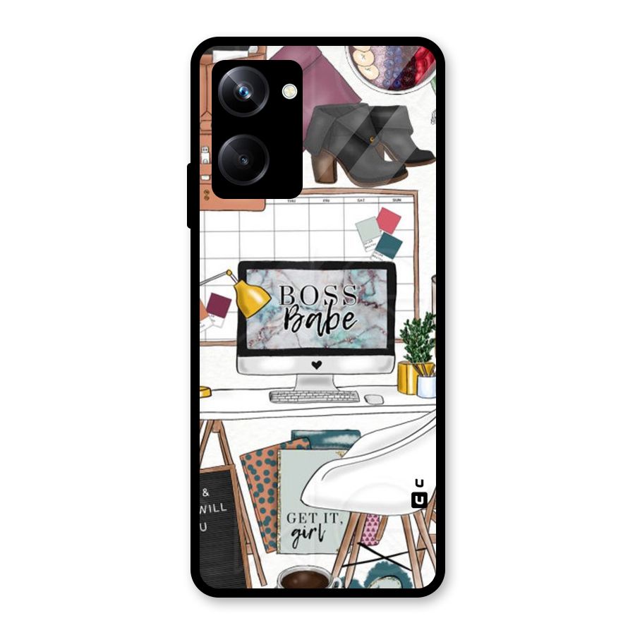 Boss Babe Glass Back Case for Realme 10 Pro