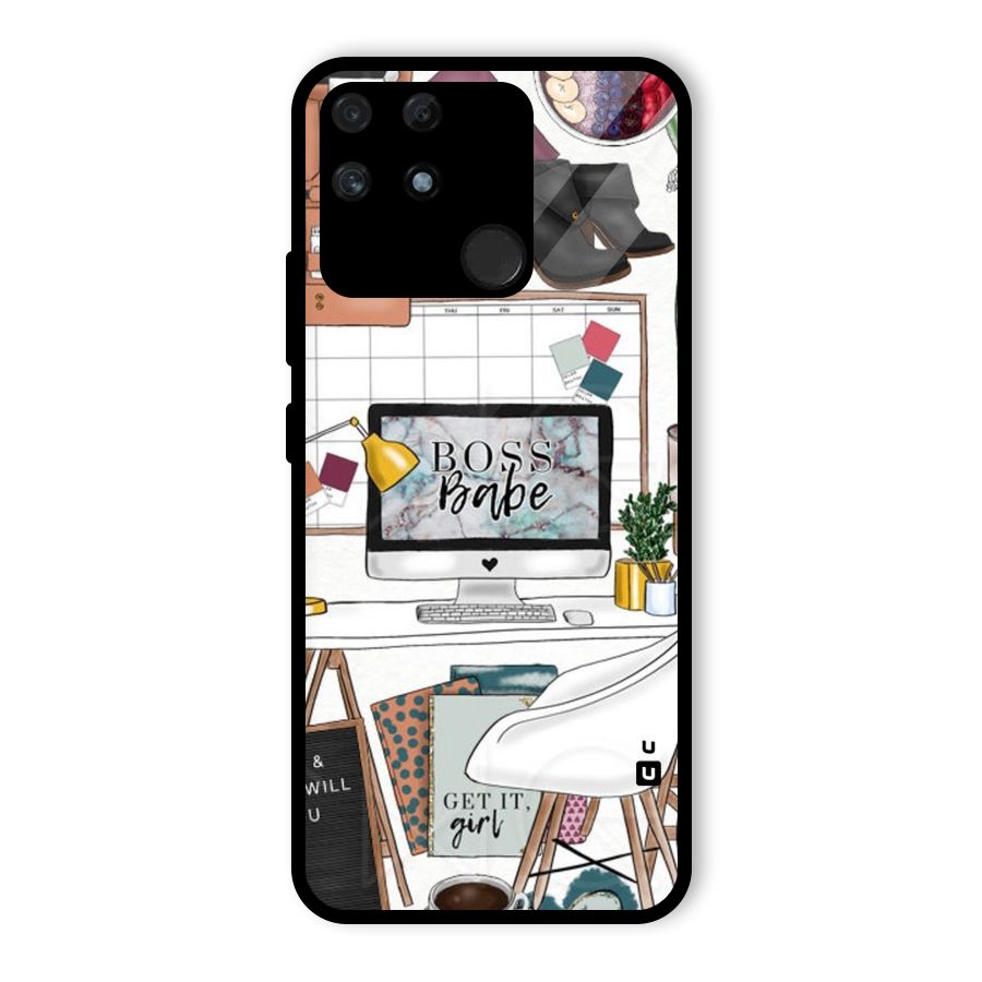 Boss Babe Glass Back Case for Realme Narzo 50A
