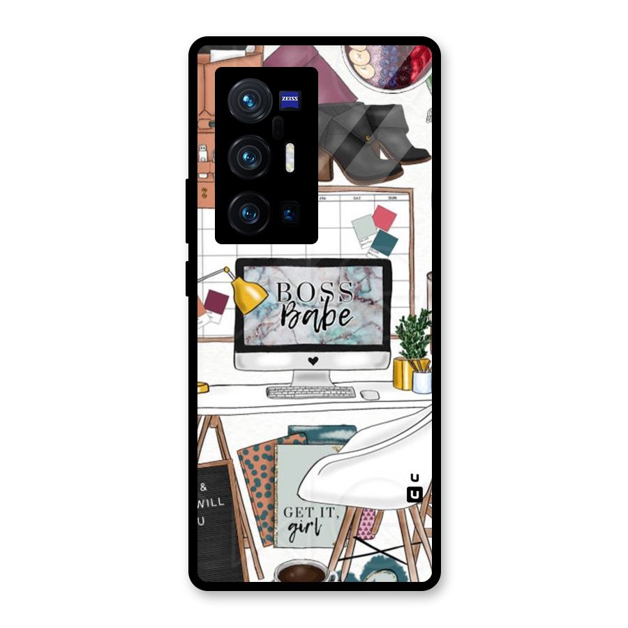 Boss Babe Glass Back Case for Vivo X70 Pro Plus
