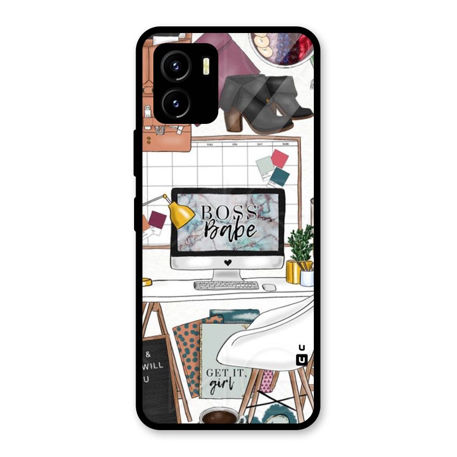 Boss Babe Glass Back Case for Vivo Y15s