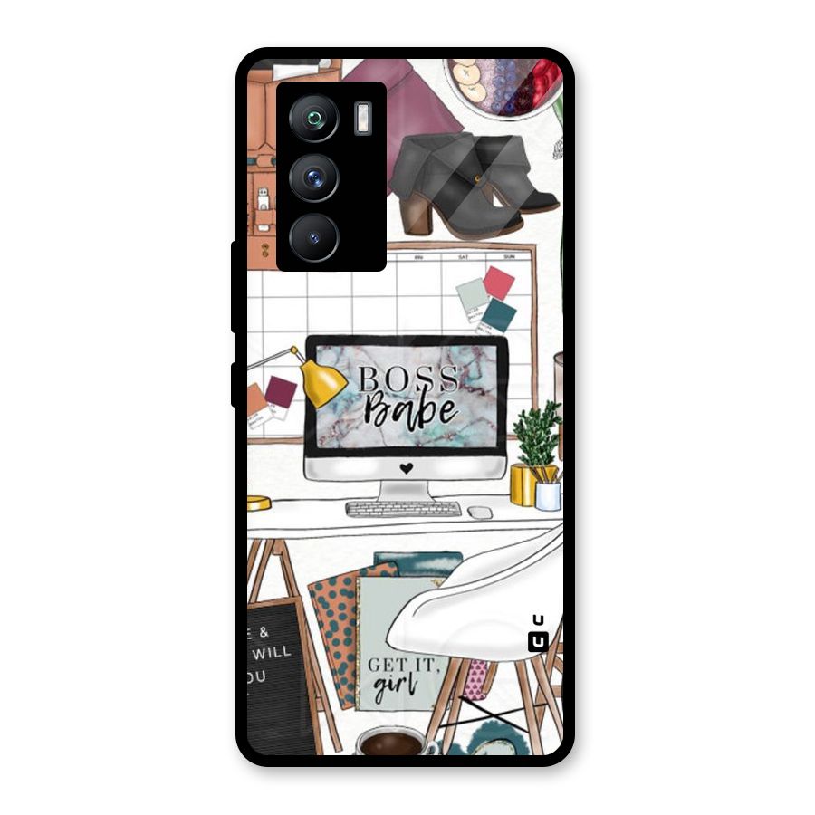 Boss Babe Glass Back Case for Vivo iQOO 9 SE