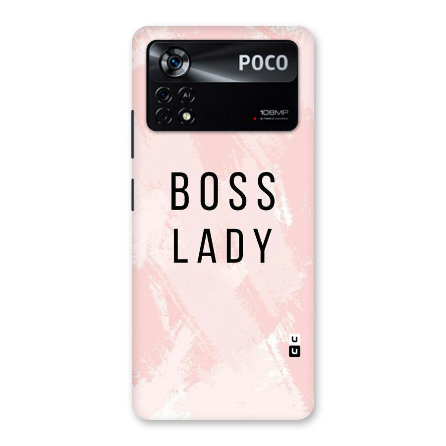 Boss Lady Pink Back Case for Poco X4 Pro 5G