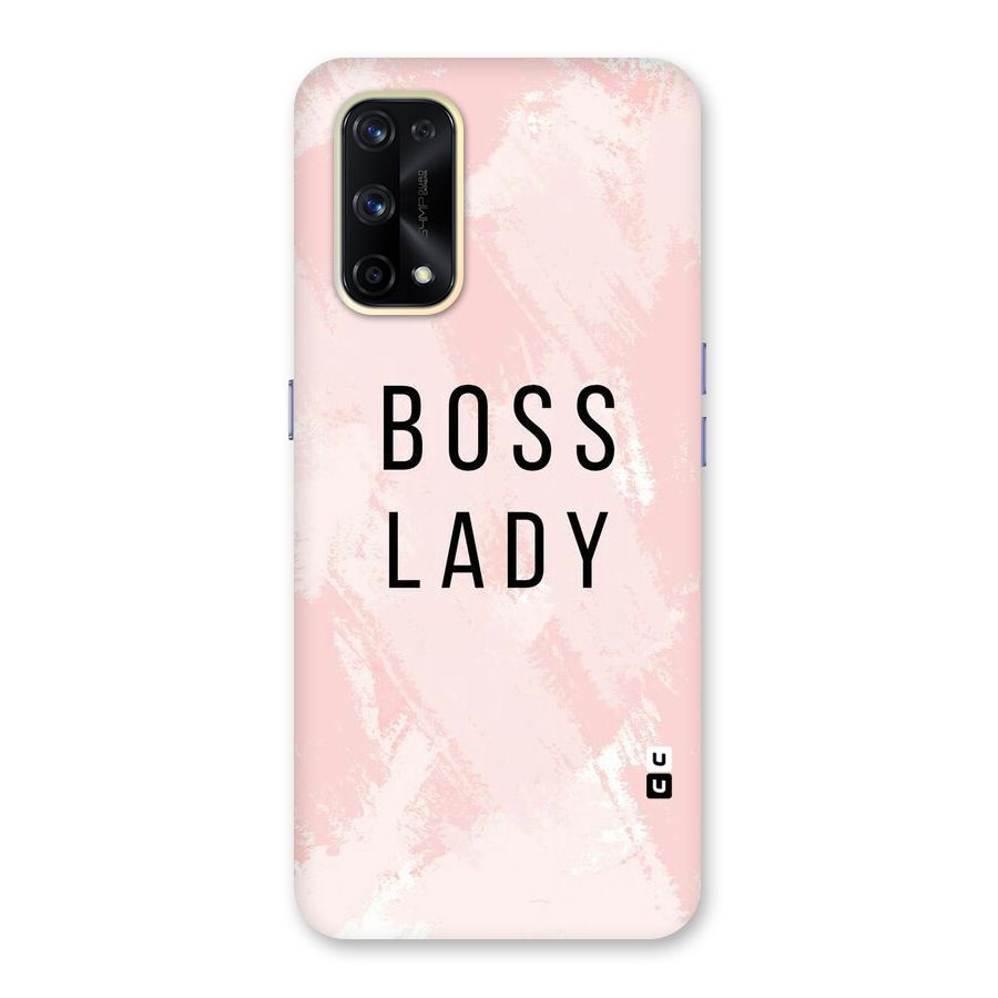 Boss Lady Pink Glass Back Case for Realme X7 Pro
