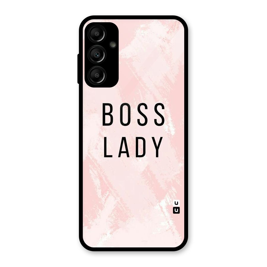 Boss Lady Pink Glass Back Case for Galaxy A14 5G