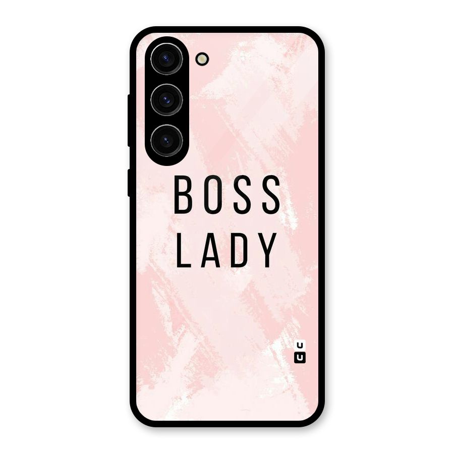Boss Lady Pink Glass Back Case for Galaxy S23 Plus