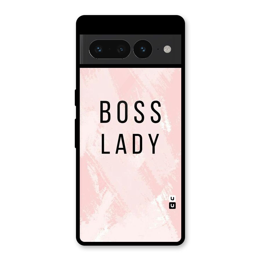 Boss Lady Pink Glass Back Case for Google Pixel 7 Pro
