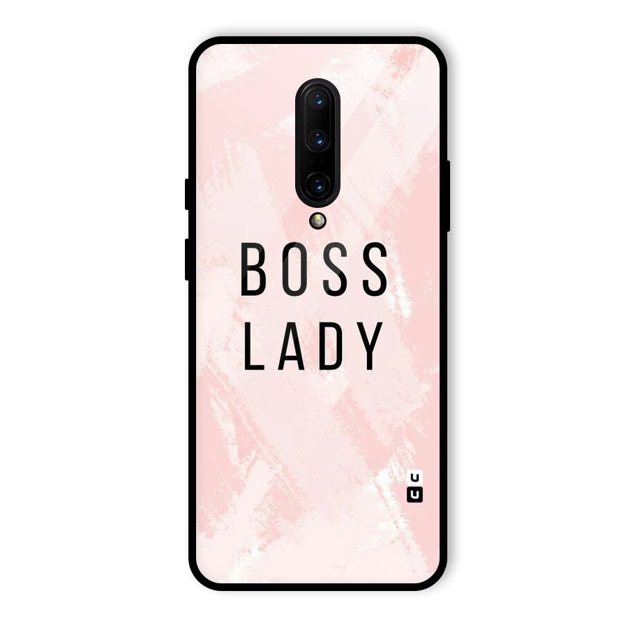 Boss Lady Pink Glass Back Case for OnePlus 7 Pro