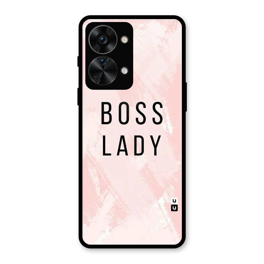 Boss Lady Pink Glass Back Case for OnePlus Nord 2T