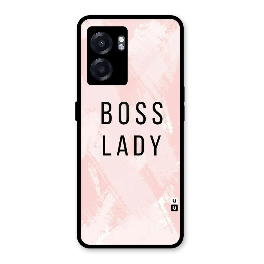 Boss Lady Pink Glass Back Case for Oppo K10 (5G)