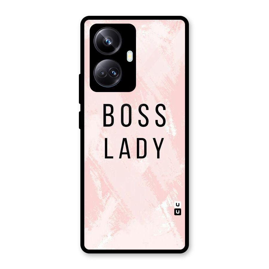Boss Lady Pink Glass Back Case for Realme 10 Pro Plus