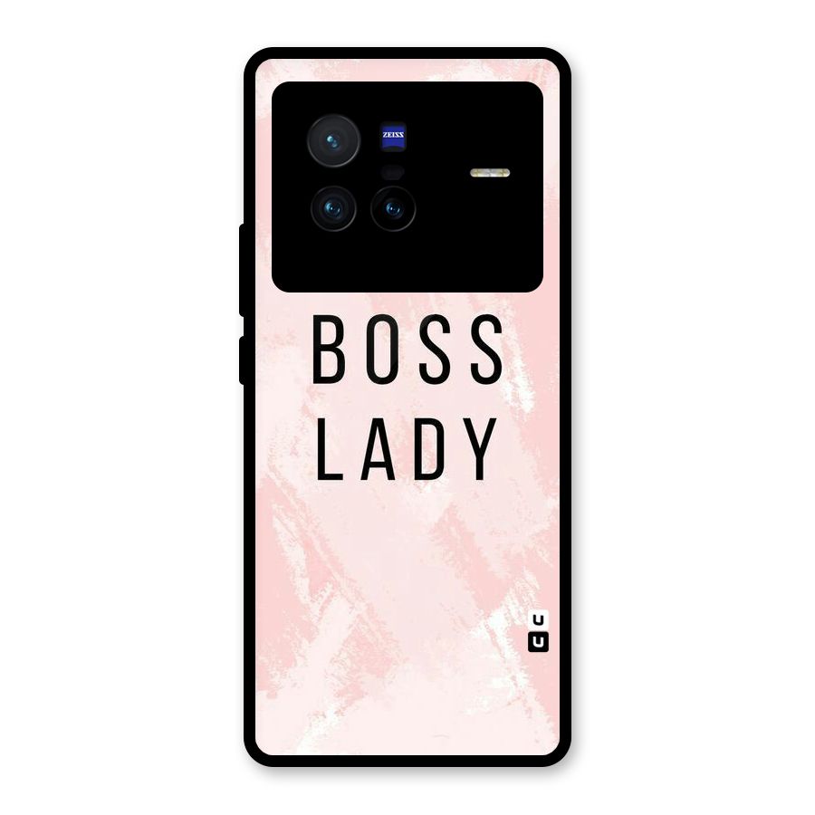 Boss Lady Pink Glass Back Case for Vivo X80