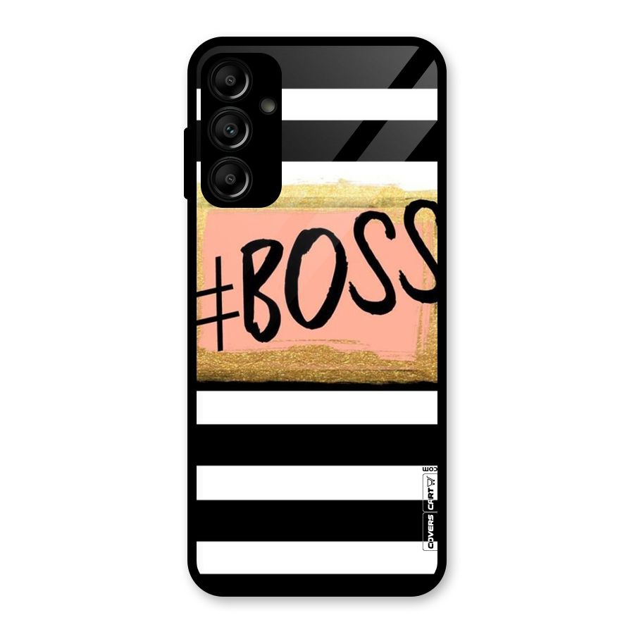 Boss Stripes Glass Back Case for Galaxy A14 5G