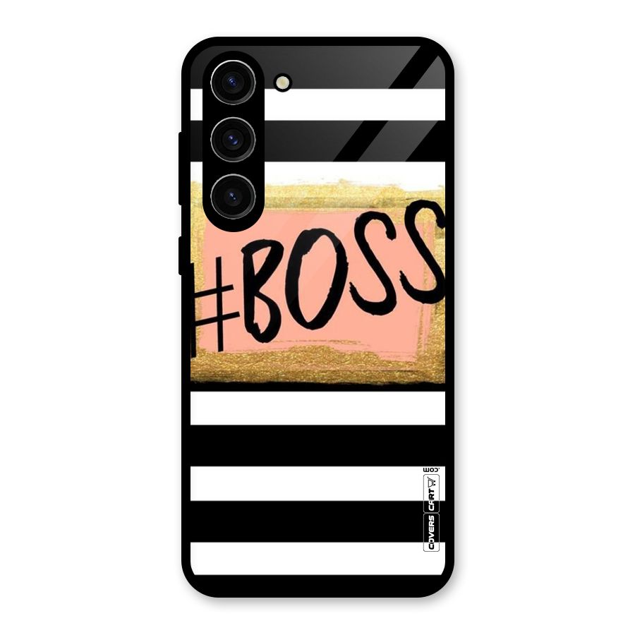 Boss Stripes Glass Back Case for Galaxy S23 Plus