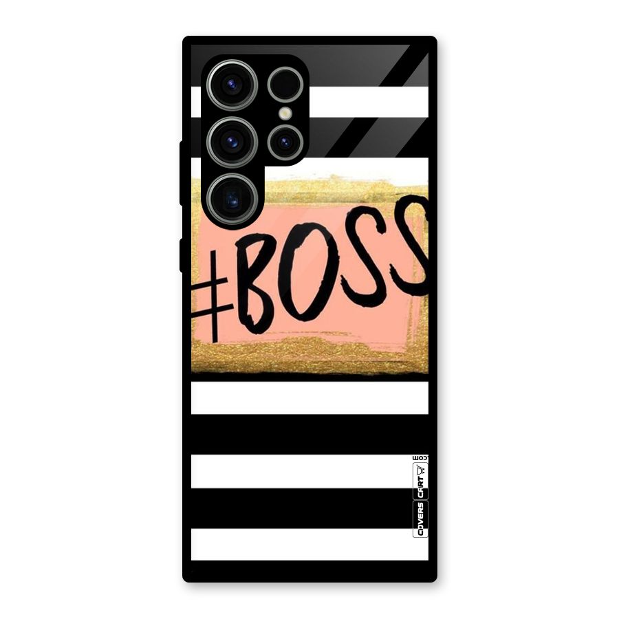 Boss Stripes Glass Back Case for Galaxy S23 Ultra
