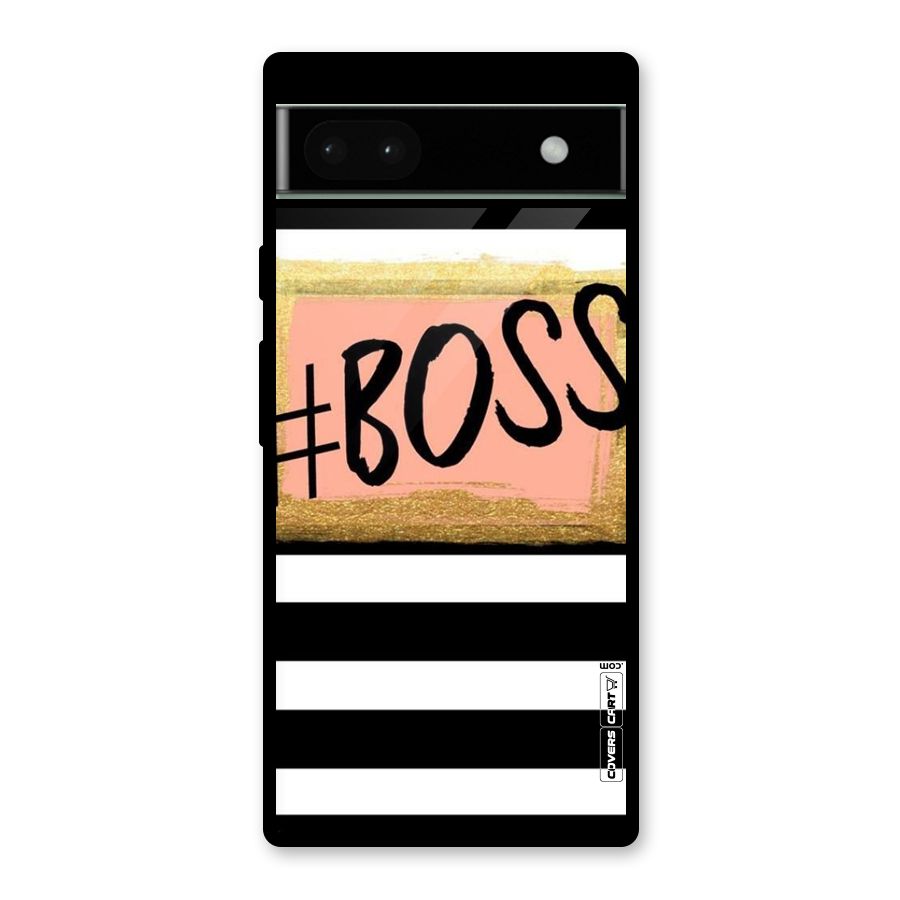Boss Stripes Glass Back Case for Google Pixel 6a