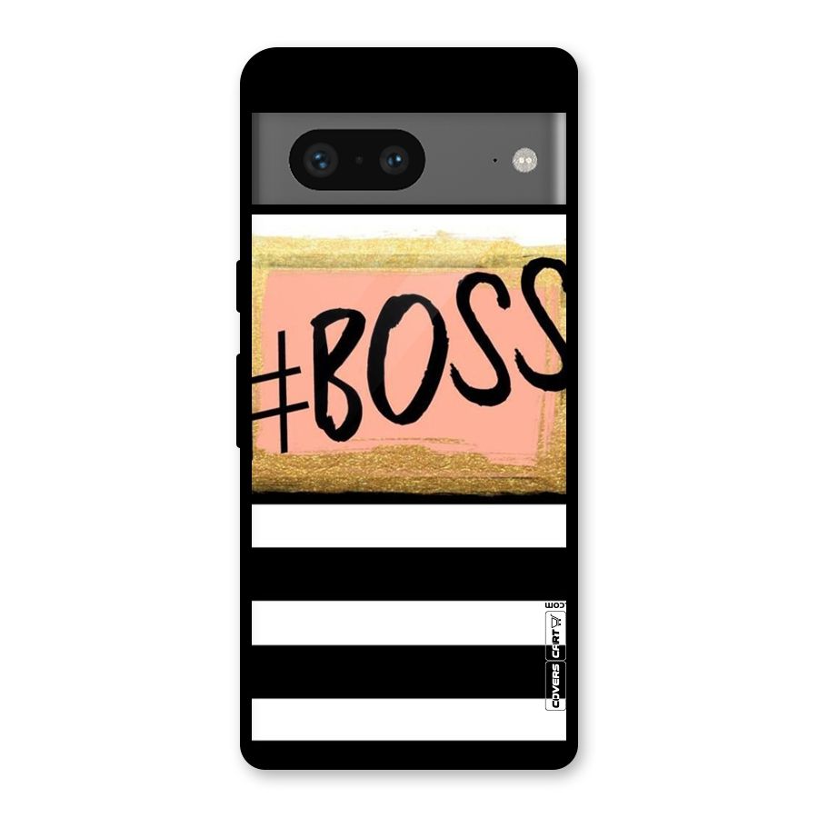 Boss Stripes Glass Back Case for Google Pixel 7
