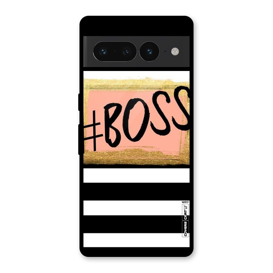 Boss Stripes Glass Back Case for Google Pixel 7 Pro