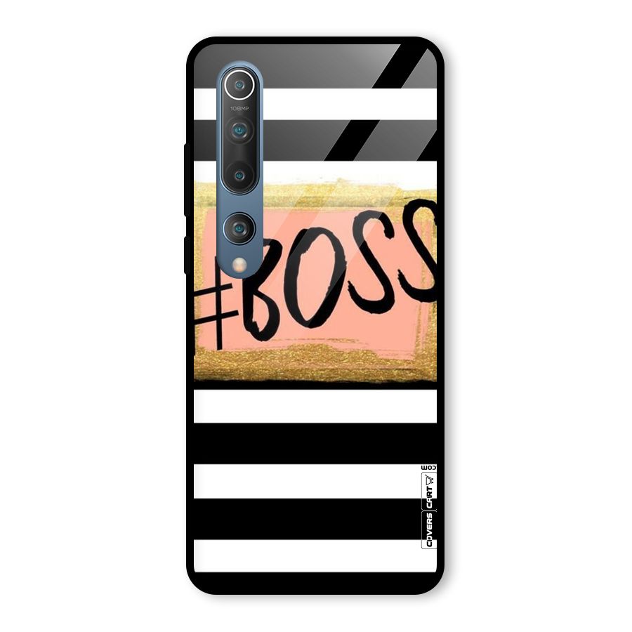 Boss Stripes Glass Back Case for Mi 10