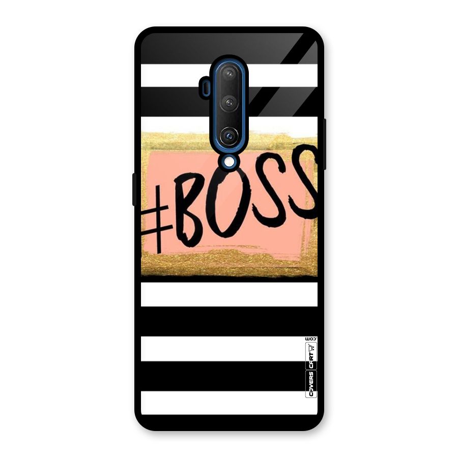 Boss Stripes Glass Back Case for OnePlus 7T Pro